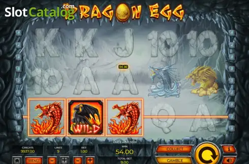 Οθόνη3. Dragon Egg (Tom Horn Gaming) Κουλοχέρης