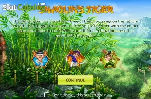 Οθόνη2. Shaolin Tiger Κουλοχέρης