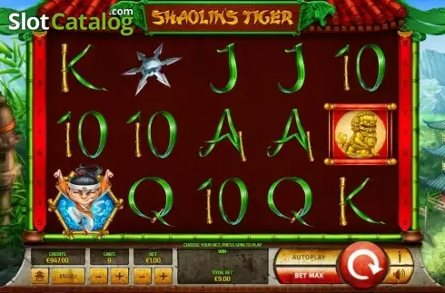 Οθόνη3. Shaolin Tiger Κουλοχέρης