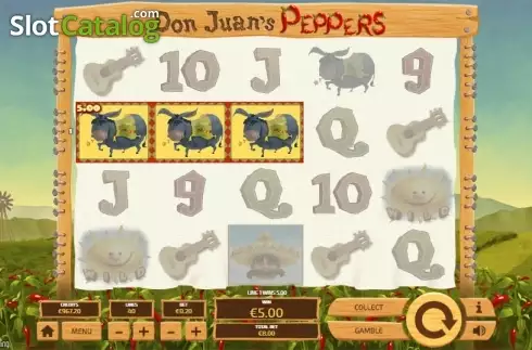 Οθόνη3. Don Juan's Peppers (Tom Horn Gaming) Κουλοχέρης