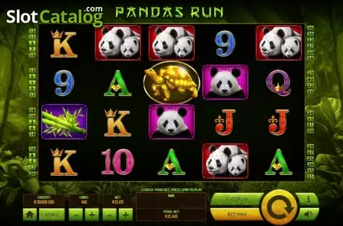 Οθόνη2. Panda's Run Κουλοχέρης