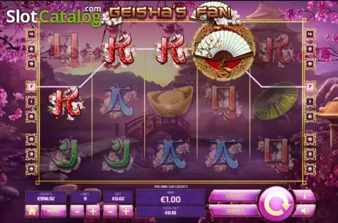 Οθόνη4. Geisha's Fan Κουλοχέρης