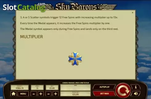 Οθόνη8. Sky Barons Κουλοχέρης