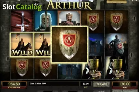 Οθόνη4. King Arthur (Tom Horn Gaming) Κουλοχέρης 