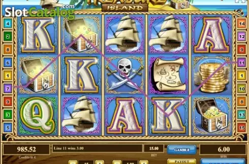 Οθόνη3. Treasure Island (Tom Horn Gaming) Κουλοχέρης 