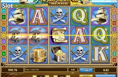 Οθόνη4. Treasure Island (Tom Horn Gaming) Κουλοχέρης 
