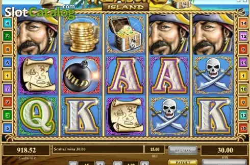 Οθόνη6. Treasure Island (Tom Horn Gaming) Κουλοχέρης 