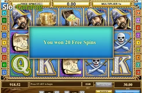 Οθόνη7. Treasure Island (Tom Horn Gaming) Κουλοχέρης 