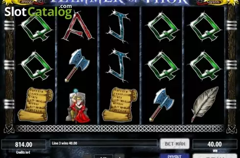 Οθόνη4. Hammer Of Thor (Tom Horn Gaming) Κουλοχέρης