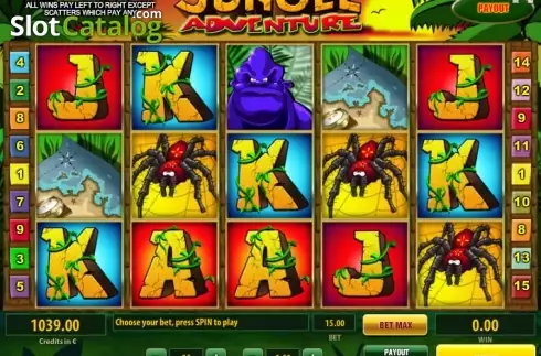 Οθόνη2. Jungle Adventure (Tom Horn Gaming) Κουλοχέρης