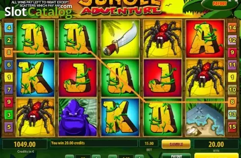 Οθόνη3. Jungle Adventure (Tom Horn Gaming) Κουλοχέρης