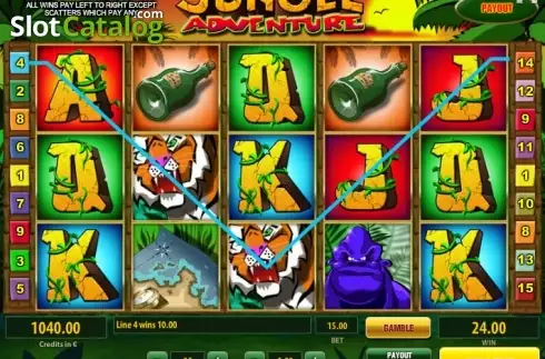 Οθόνη4. Jungle Adventure (Tom Horn Gaming) Κουλοχέρης