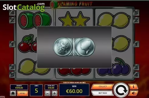 Οθόνη5. Flaming Fruit (Tom Horn Gaming) Κουλοχέρης
