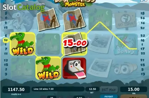 Οθόνη4. Loch Ness Monster Κουλοχέρης