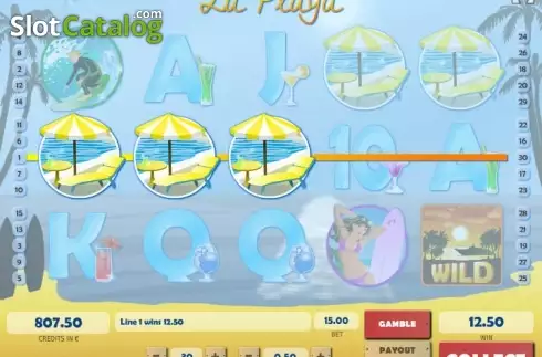 Οθόνη3. La Playa (Tom Horn Gaming) Κουλοχέρης