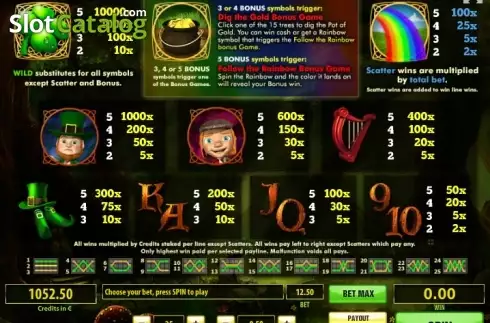Οθόνη5. Leprechaun's Treasure Κουλοχέρης