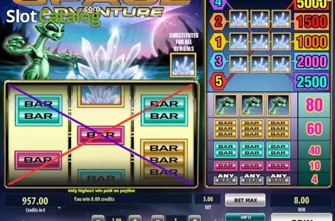 Οθόνη3. Space Adventure (Tom Horn Gaming) Κουλοχέρης