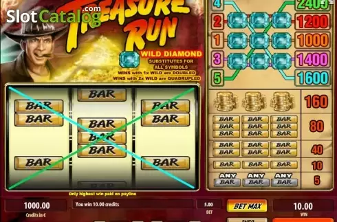 Οθόνη3. Treasure Run Κουλοχέρης