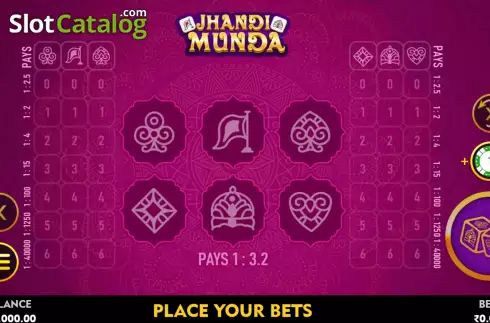 Οθόνη2. Jhandi Munda (Top Spin Games) Κουλοχέρης
