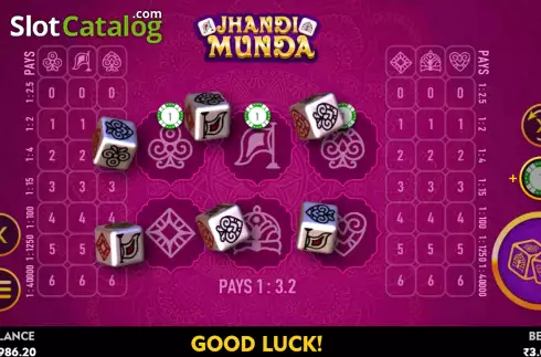 Οθόνη3. Jhandi Munda (Top Spin Games) Κουλοχέρης