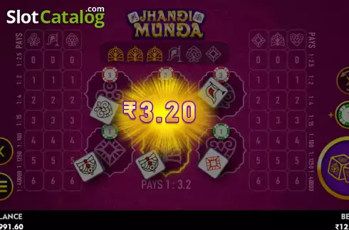 Οθόνη5. Jhandi Munda (Top Spin Games) Κουλοχέρης