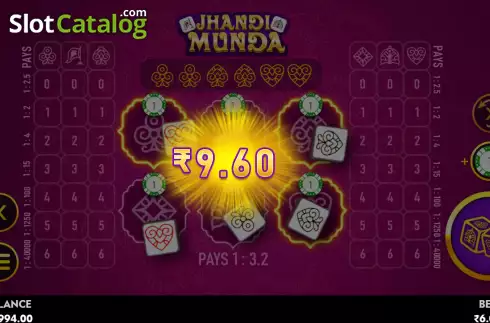Οθόνη6. Jhandi Munda (Top Spin Games) Κουλοχέρης
