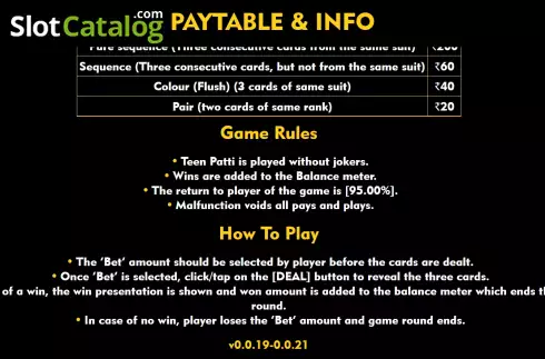 Οθόνη7. Teen Patti (Top Spin Games) Κουλοχέρης