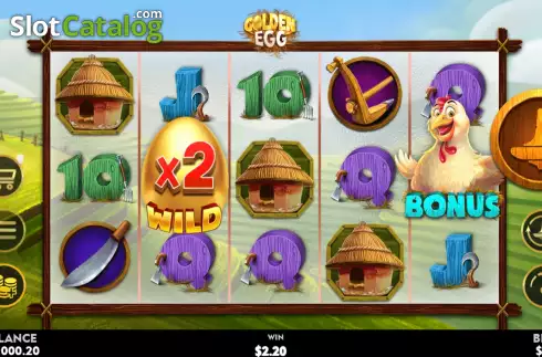 Οθόνη3. Golden Egg (Top Spin Games) Κουλοχέρης