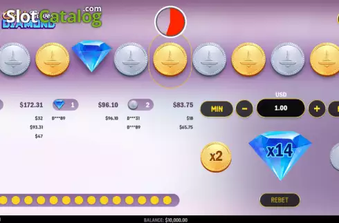 Οθόνη2. Gold Silver Diamond Κουλοχέρης