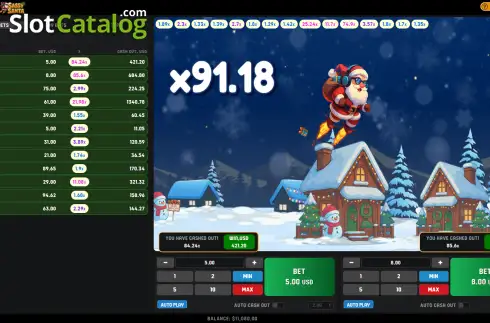 Οθόνη3. Sassy Santa Christmas Crash Κουλοχέρης 
