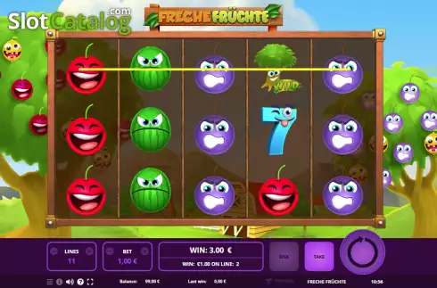 Οθόνη3. Freche Früchte Κουλοχέρης