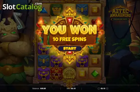 Οθόνη3. Aztec Awakening: Pressure Pays Κουλοχέρης
