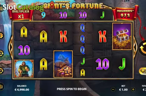 Οθόνη3. Giant’s Fortune Megaways Κουλοχέρης