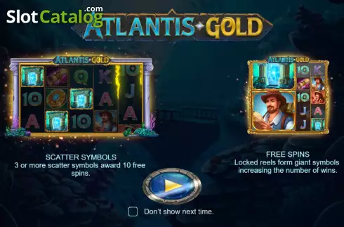 Οθόνη2. Atlantis Gold (Touchstone Games) Κουλοχέρης