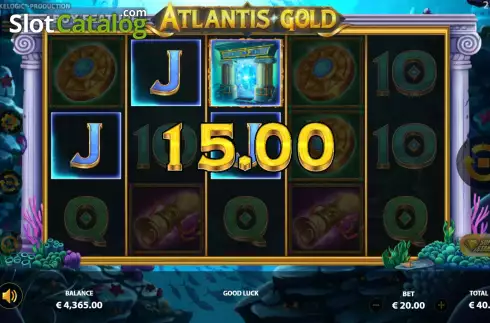 Οθόνη4. Atlantis Gold (Touchstone Games) Κουλοχέρης