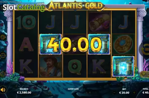 Οθόνη5. Atlantis Gold (Touchstone Games) Κουλοχέρης