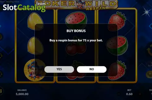 Οθόνη6. Joker Wild Respin Κουλοχέρης