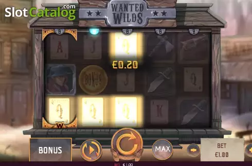 Οθόνη3. Wanted Wilds Κουλοχέρης 