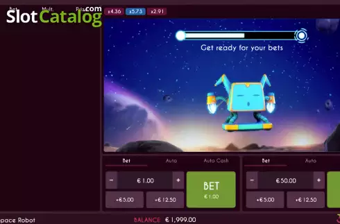 Οθόνη2. Space Robot – Crash Game Κουλοχέρης 