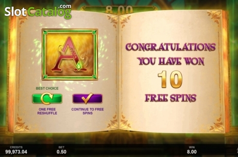 Οθόνη6. Book of Oz Lock 'N Spin Κουλοχέρης