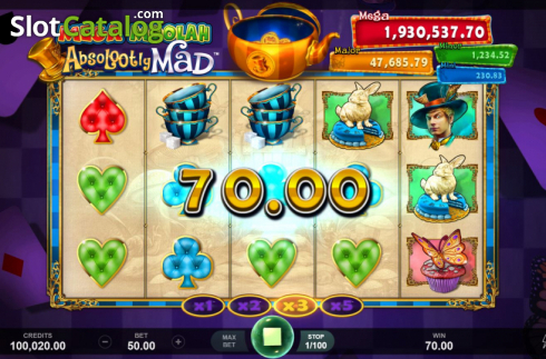 Οθόνη4. Absolootly Mad: Mega Moolah Κουλοχέρης