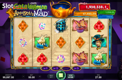 Οθόνη5. Absolootly Mad: Mega Moolah Κουλοχέρης