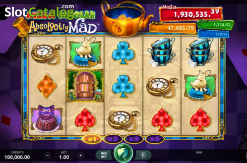 Οθόνη3. Absolootly Mad: Mega Moolah Κουλοχέρης