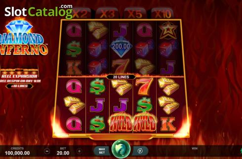 Οθόνη2. Diamond Inferno Κουλοχέρης 
