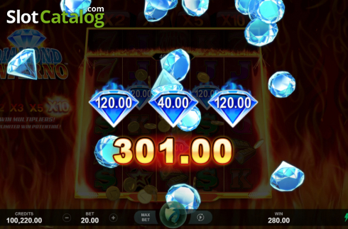 Οθόνη6. Diamond Inferno Κουλοχέρης 