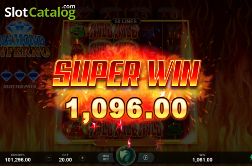 Οθόνη5. Diamond Inferno Κουλοχέρης 