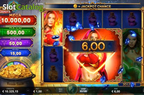 Οθόνη5. Sisters of Oz Jackpots Κουλοχέρης