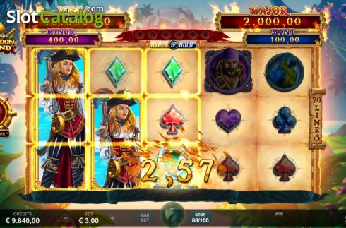 Οθόνη5. Adventures Of Doubloon Island Κουλοχέρης
