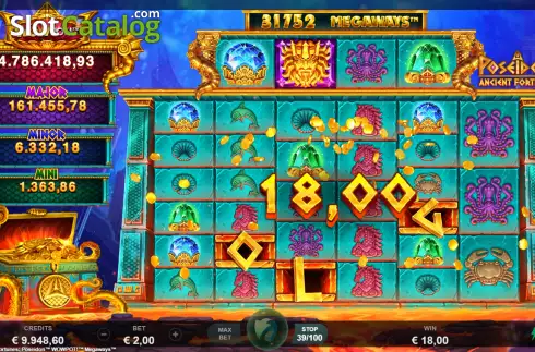 Οθόνη5. Ancient Fortunes Poseidon WowPot Megaways Κουλοχέρης