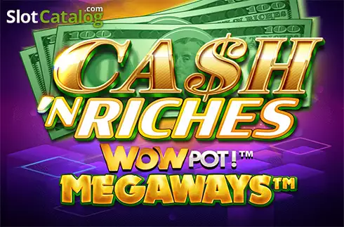 Cash 'N Riches WowPot Megaways Λογότυπο